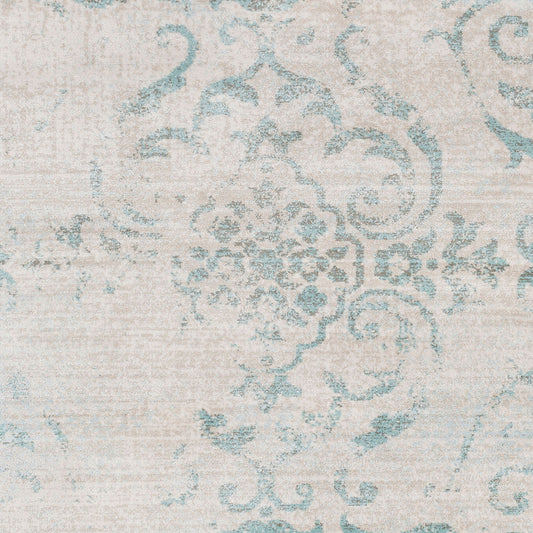 Alfombra decorativa tejida a máquina Allegro ARO-1014 de 2' x 3'