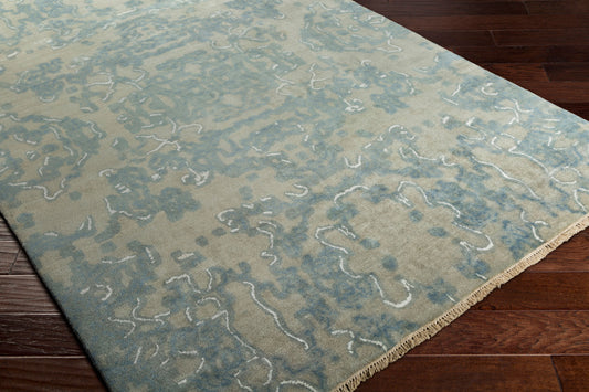 Alfombra decorativa de lana hecha a mano Atmospheric ASC-1001 de 2' x 3'