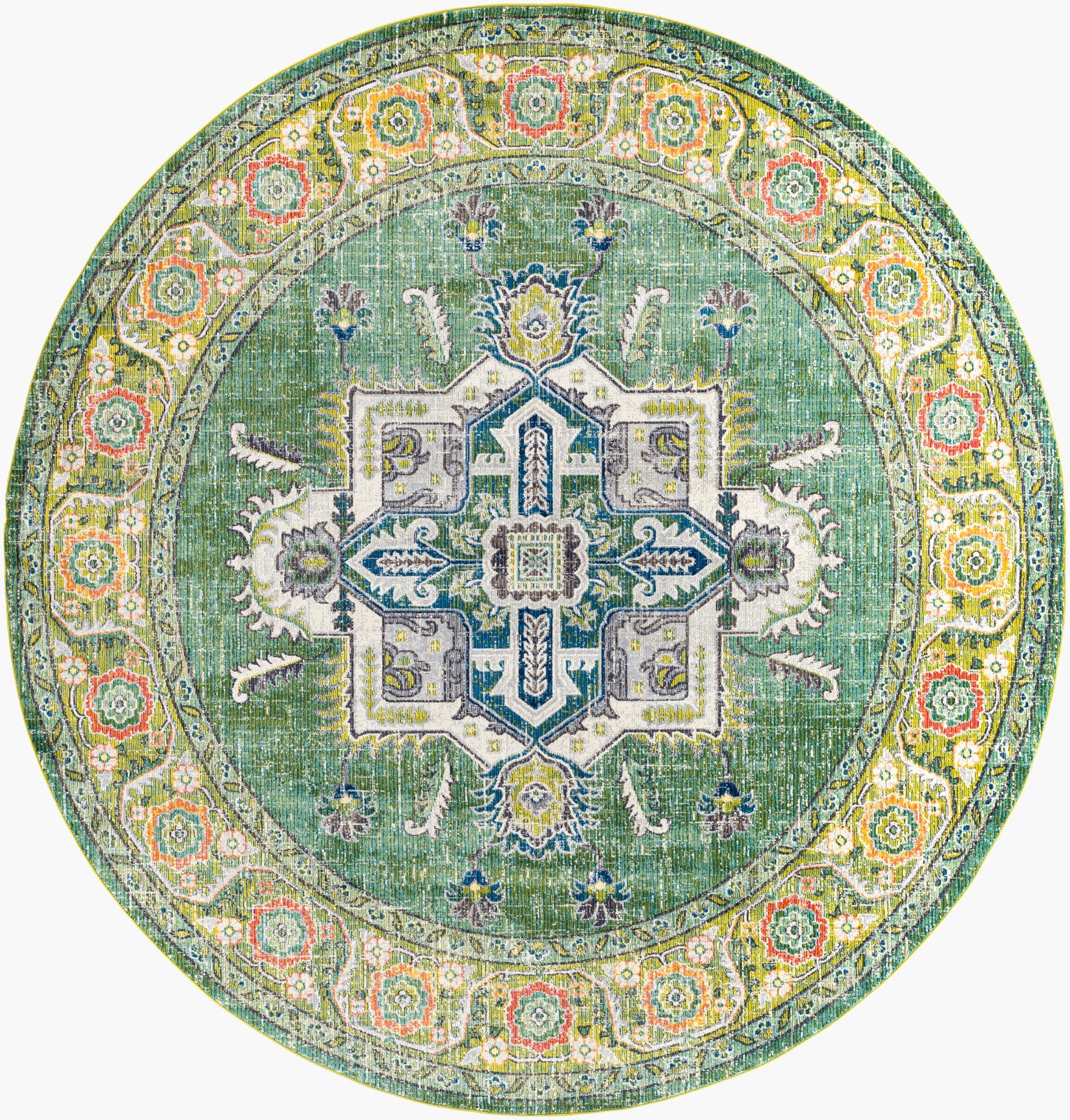 Alfombra redonda tejida a máquina Aura Silk ASK-2313 de 2,4 m