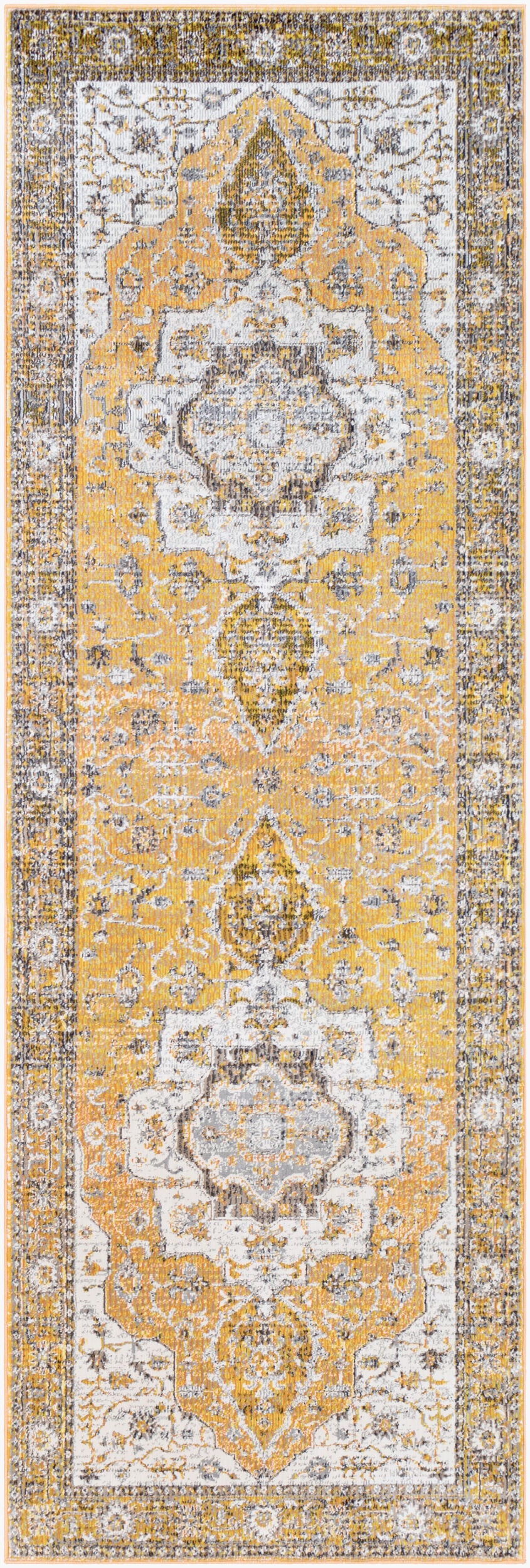 Aura Silk ASK-2322 7ft Runner Machine Woven Runner Rug