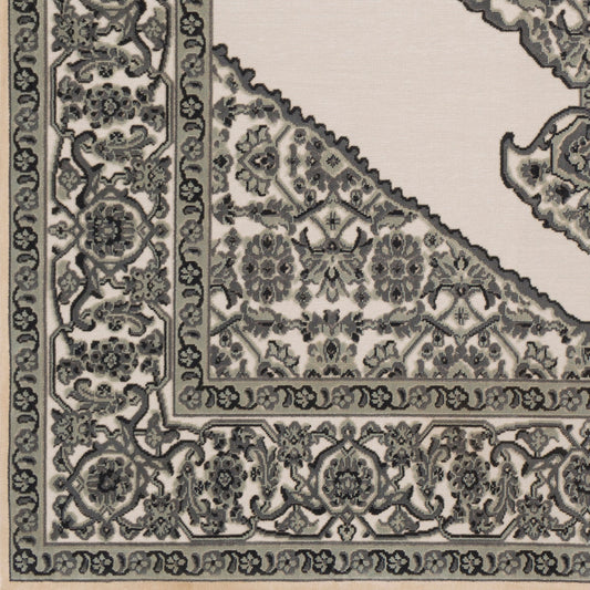 Alfombra decorativa tejida a máquina Aesop ASP-2318 de 2' x 3'