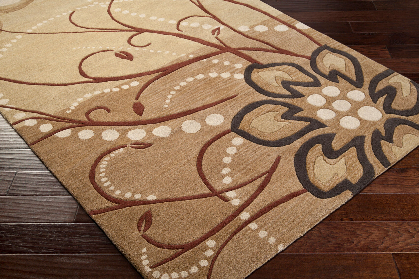 Athena ATH-5006 6ft Square Handmade Wool Area Rug