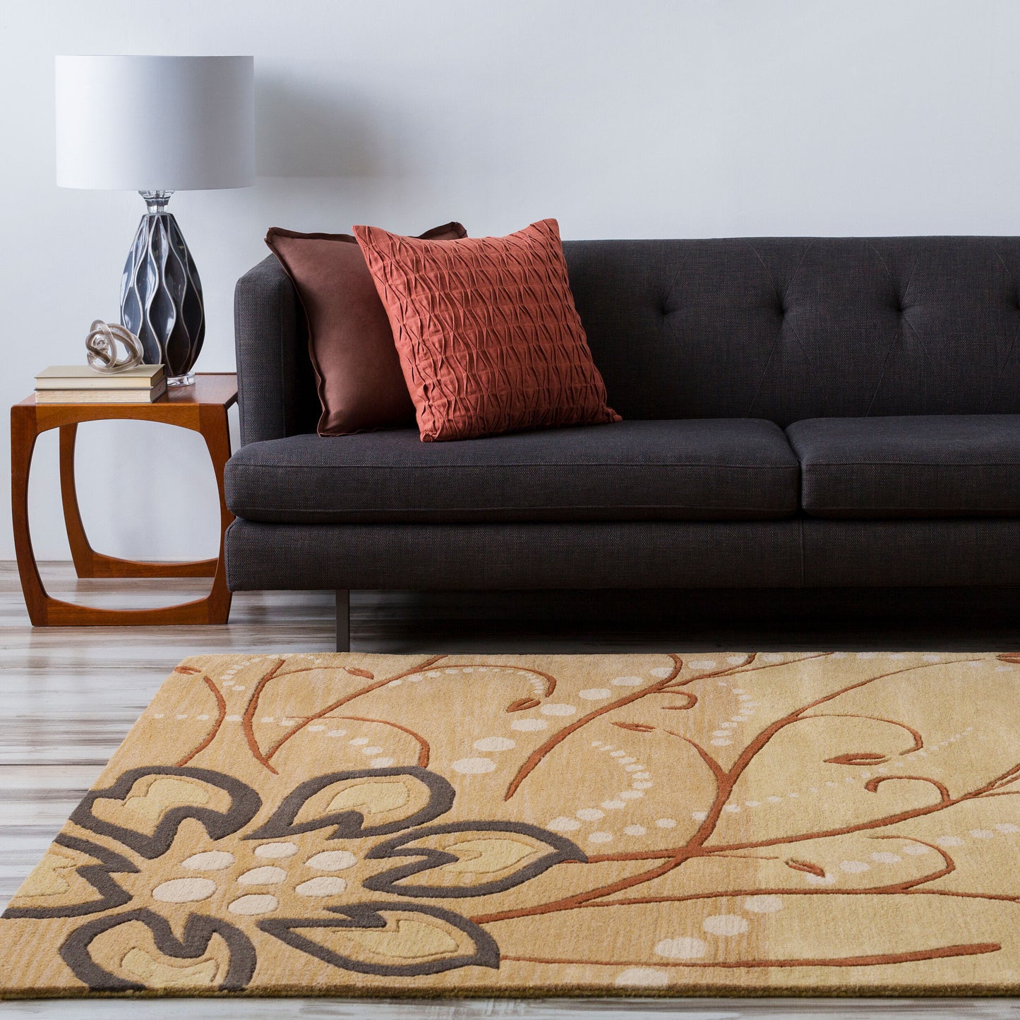 Athena ATH-5006 6ft Square Handmade Wool Area Rug