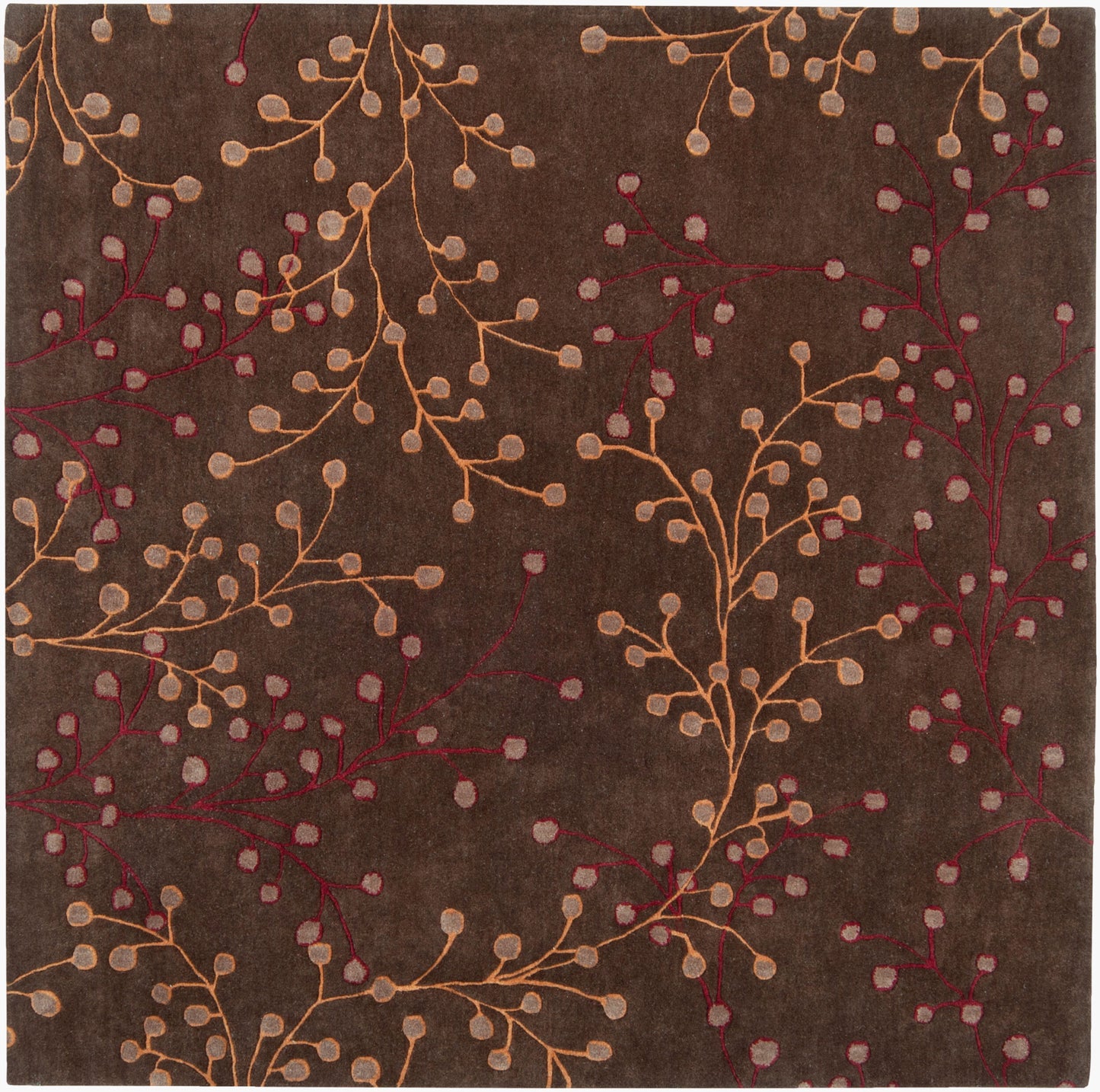 Athena ATH-5052 8ft Square Handmade Wool Area Rug