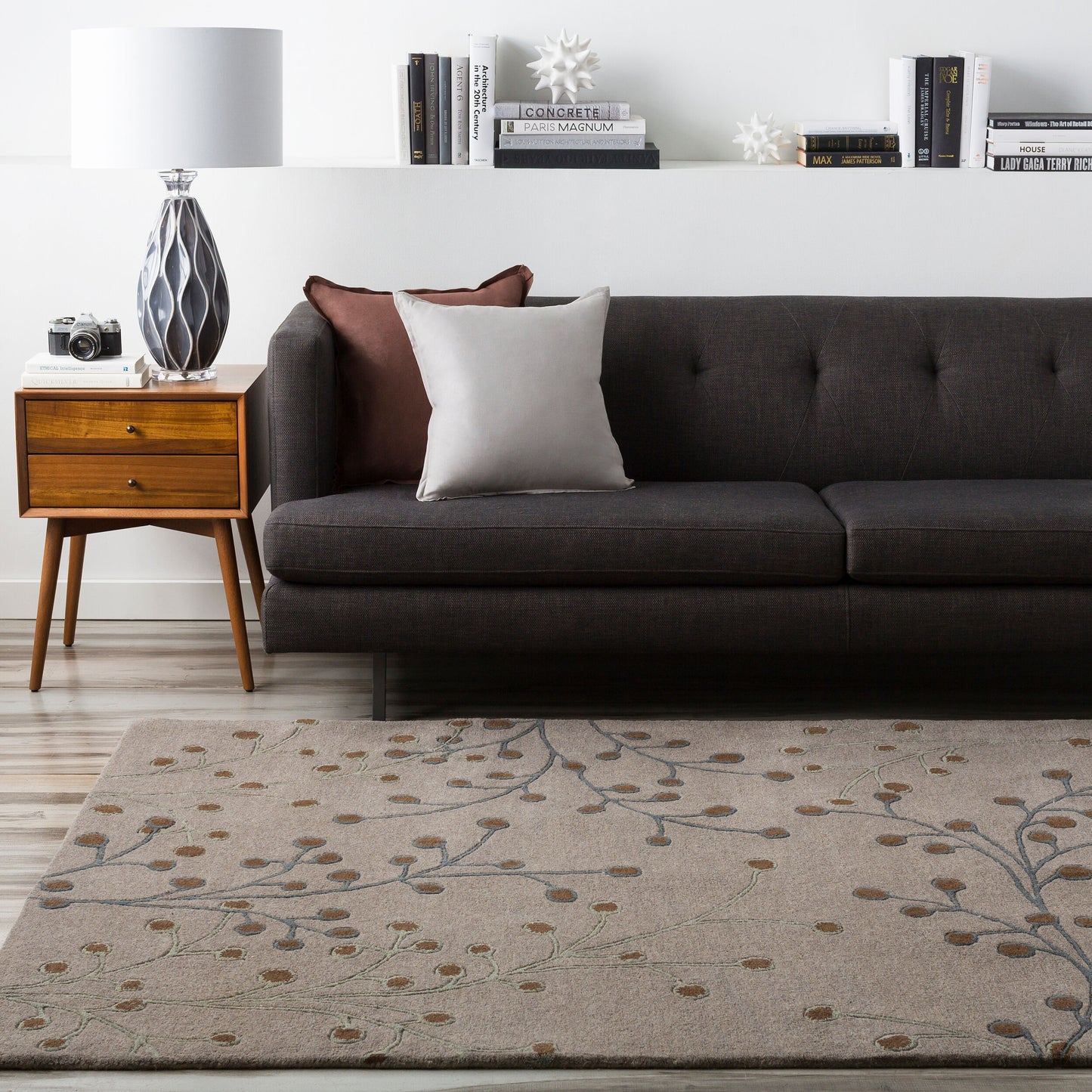 Athena ATH-5055 4ft Square Handmade Wool Accent Rug