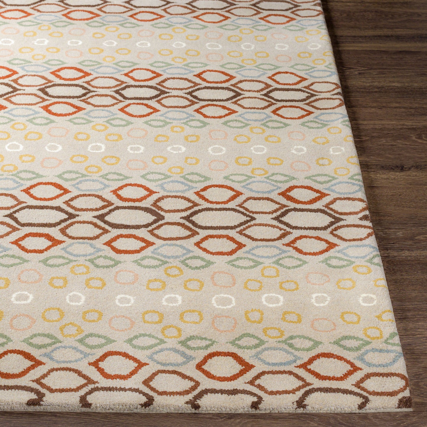 Athena ATH-5136 6ft Round Handmade Wool Area Rug