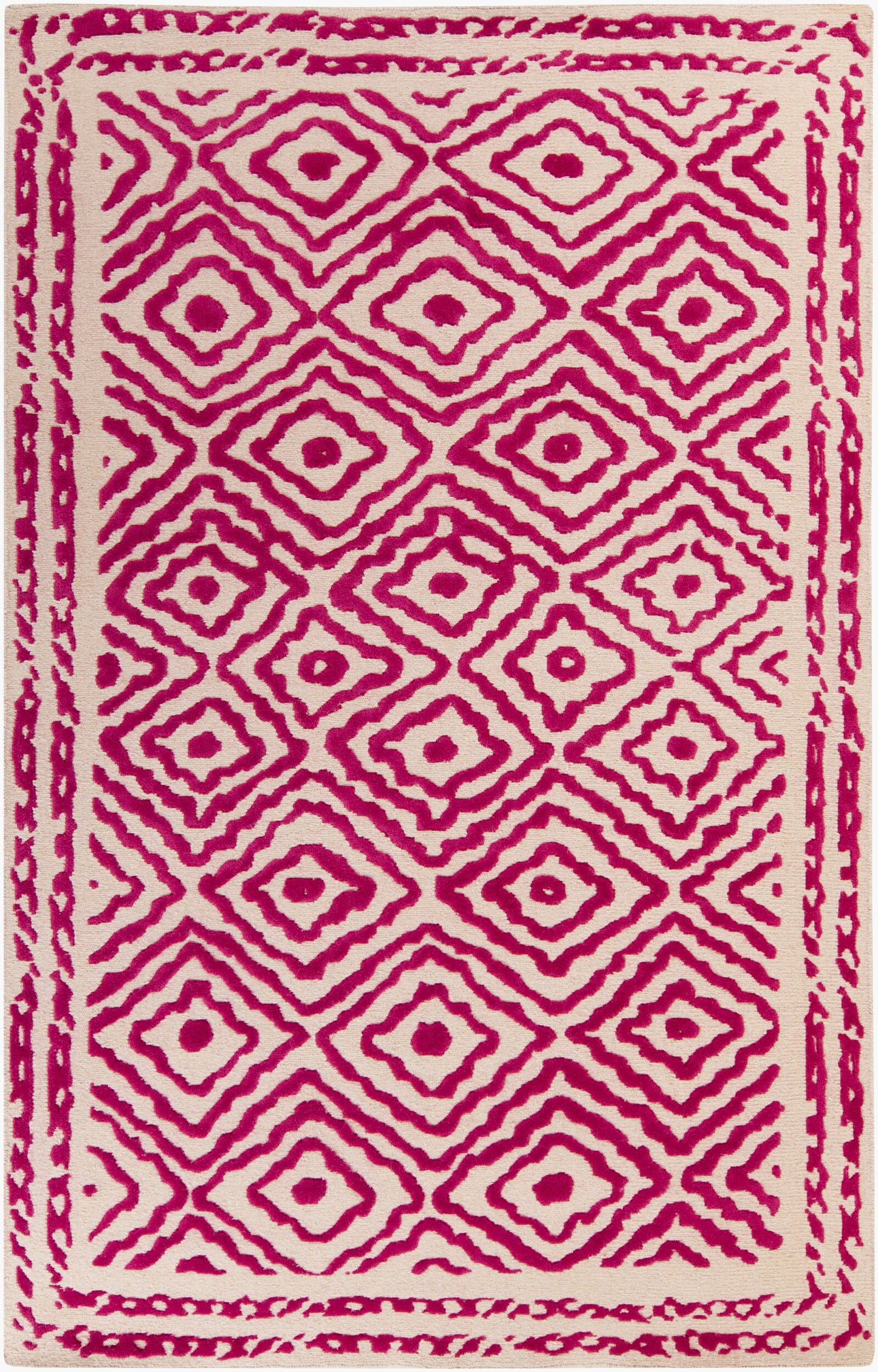 Alfombra decorativa de lana hecha a mano Atlas ATS-1005 de 2' x 3'