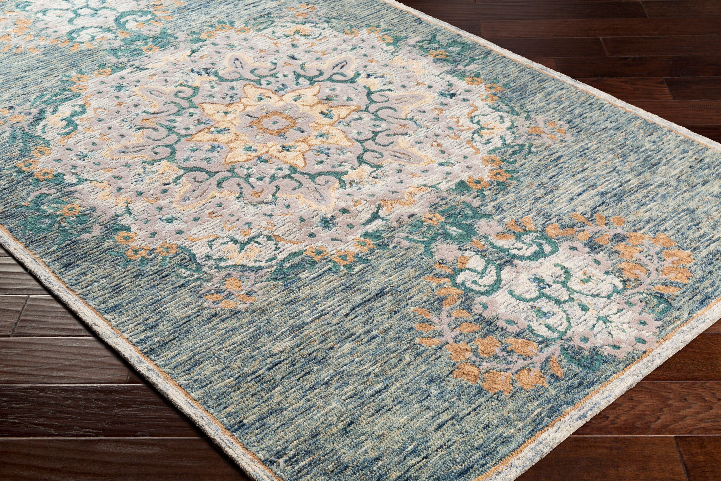 Alfombra decorativa de lana hecha a mano Avon AVO-2300 de 2' x 3'