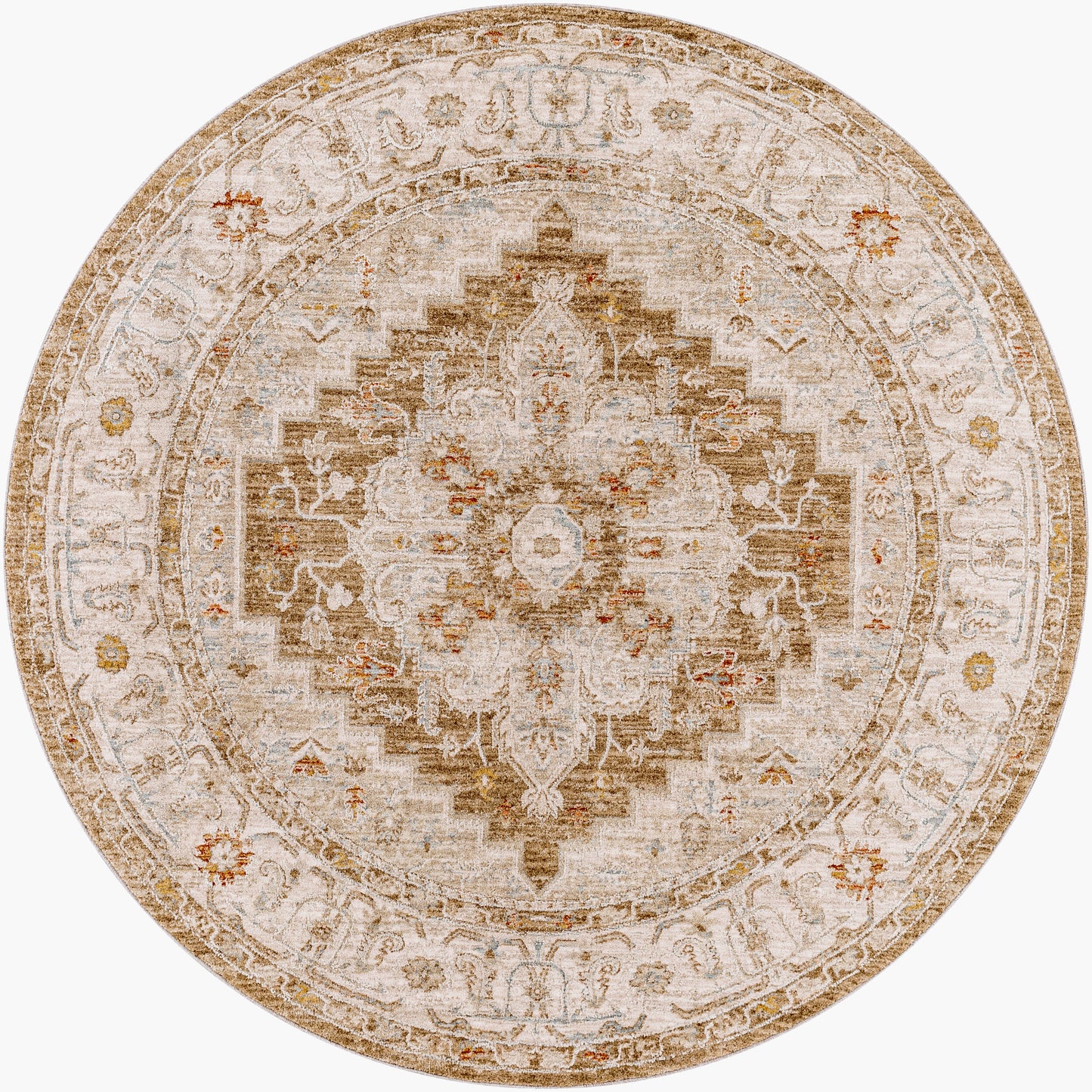 Avant Garde AVT-2315 8ft Round Machine Woven Area Rug