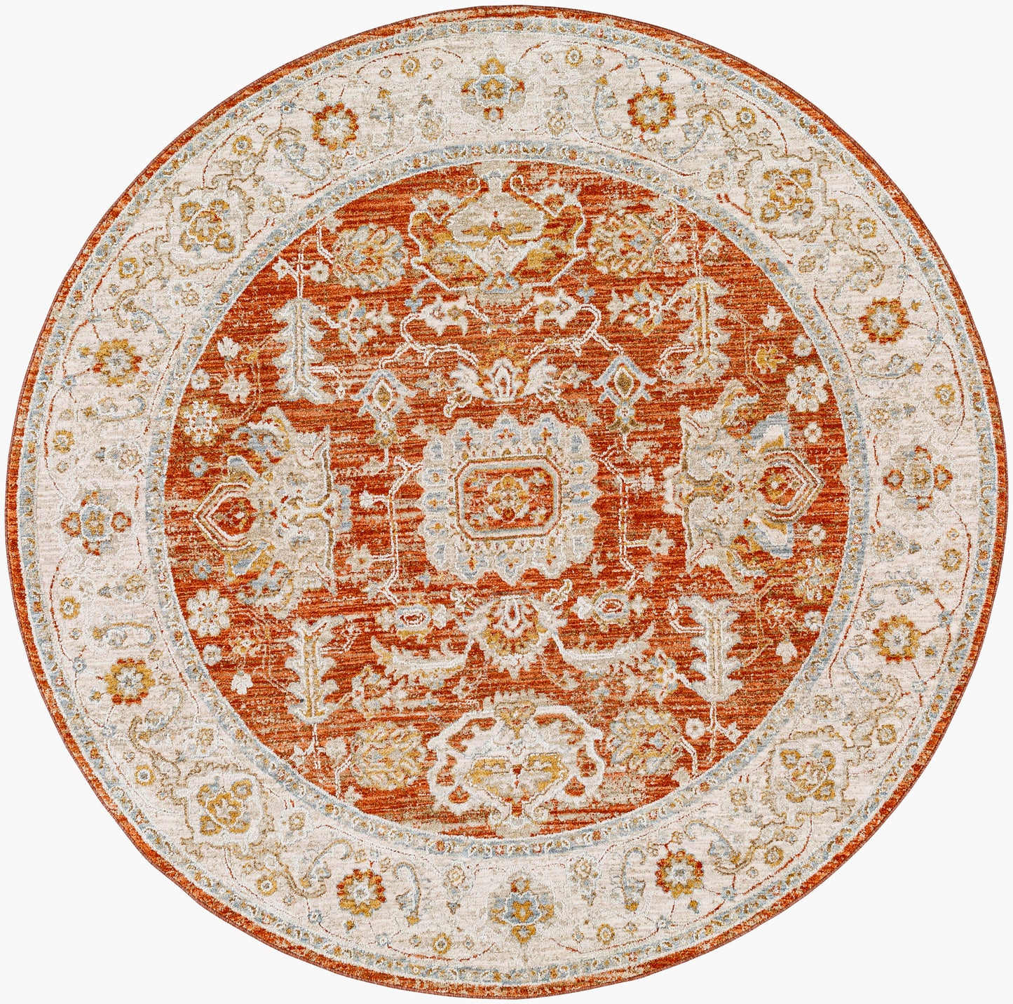 Avant Garde AVT-2317 8ft Round Machine Woven Area Rug