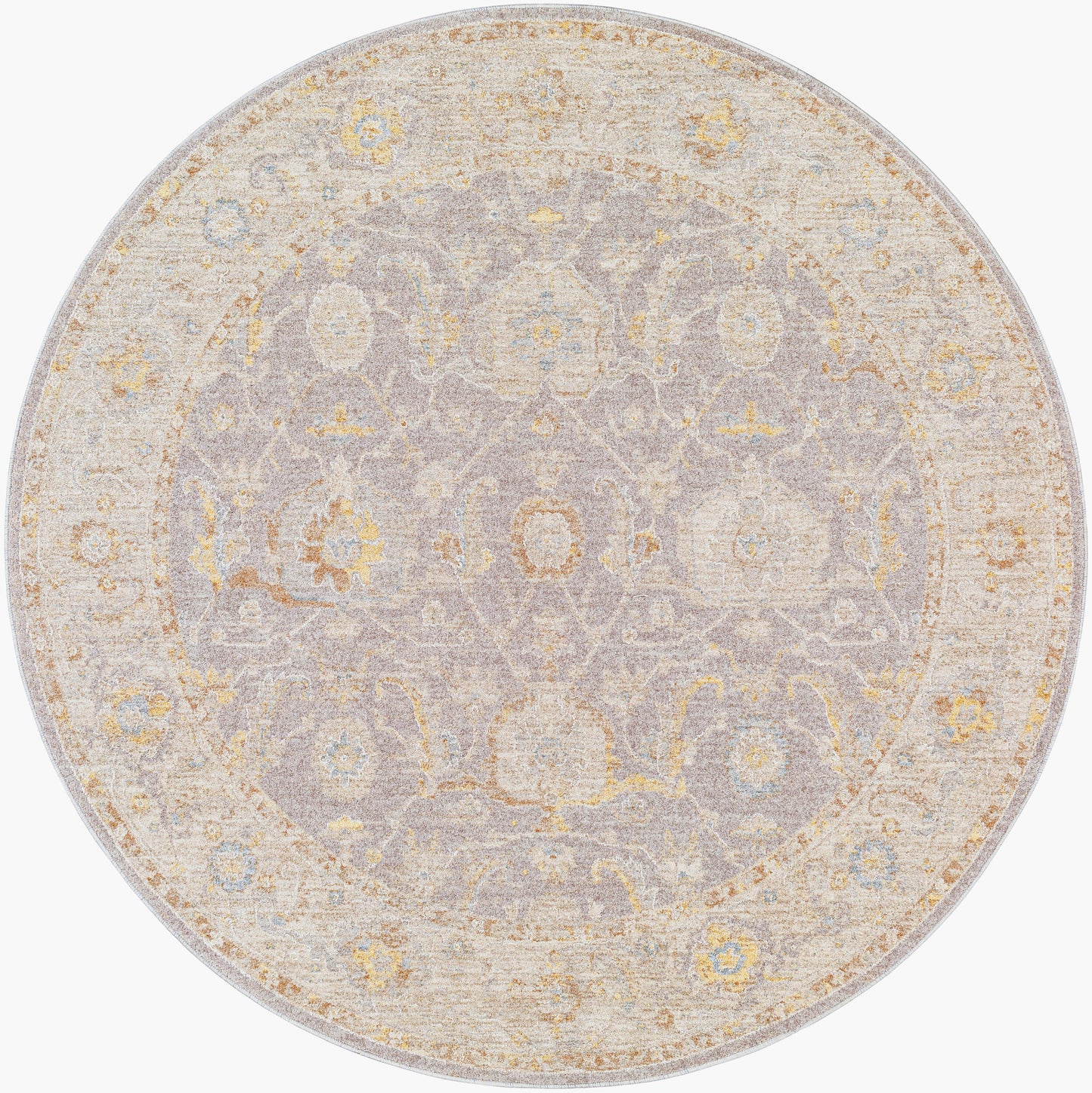 Avant Garde AVT-2380 8ft Round Machine Woven Area Rug