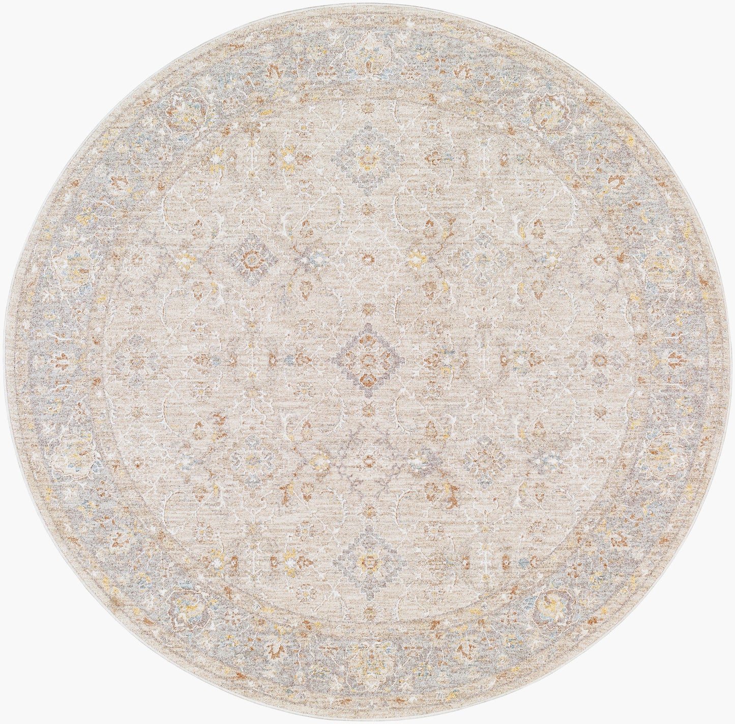 Avant Garde AVT-2381 8ft Round Machine Woven Area Rug