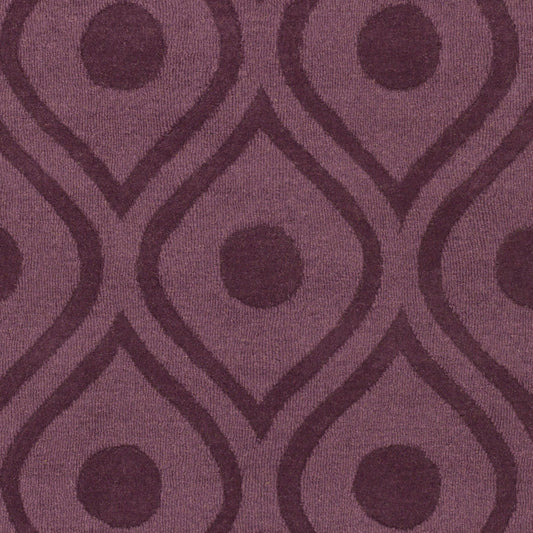 Alfombra redonda de lana hecha a mano Central Park AWHP-4006 de 2,7 m