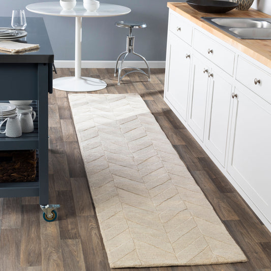 Alfombra de lana hecha a mano Central Park AWHP-4028 de 2,4 m