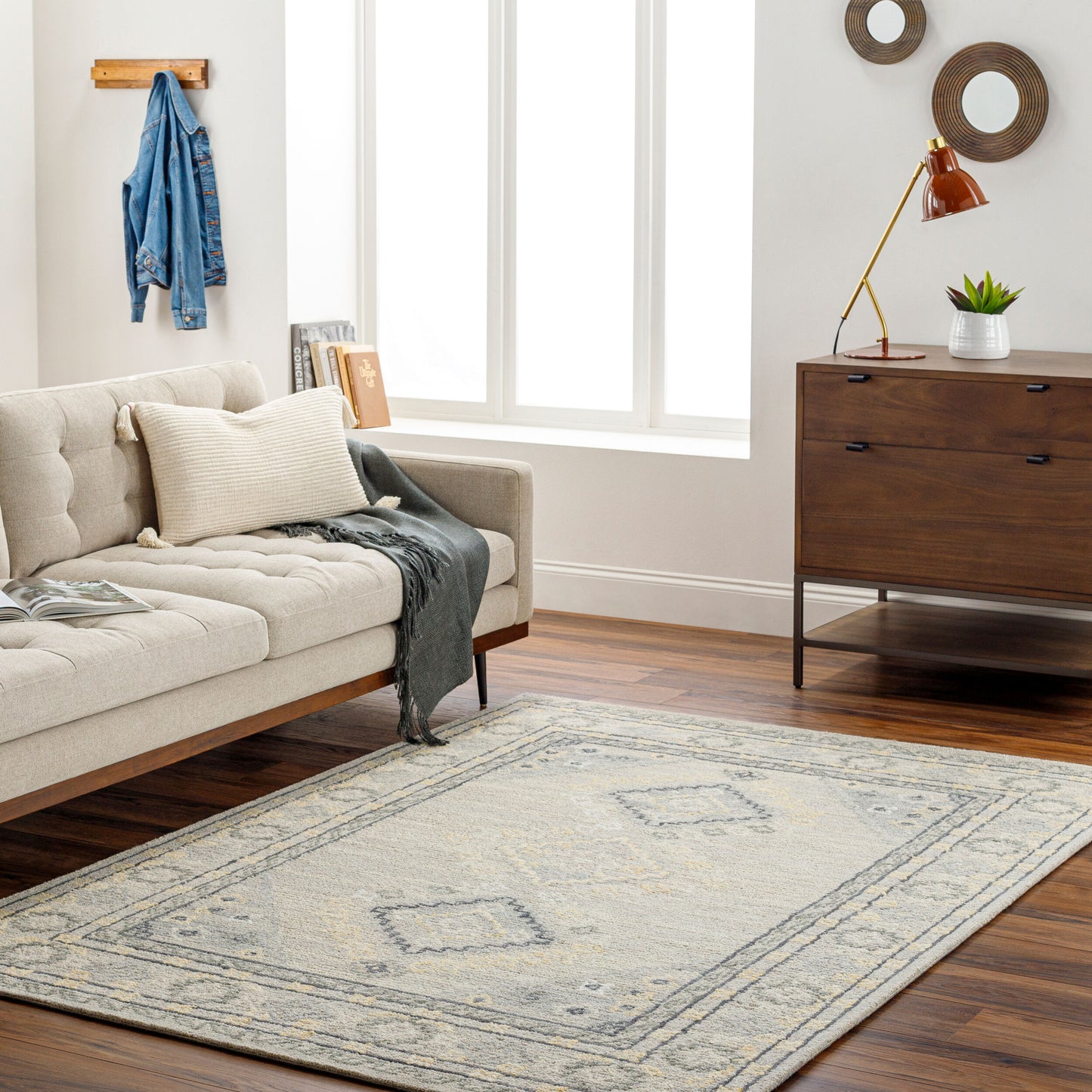 Addyson AYO-2304 9' x 12' Handmade Wool Area Rug