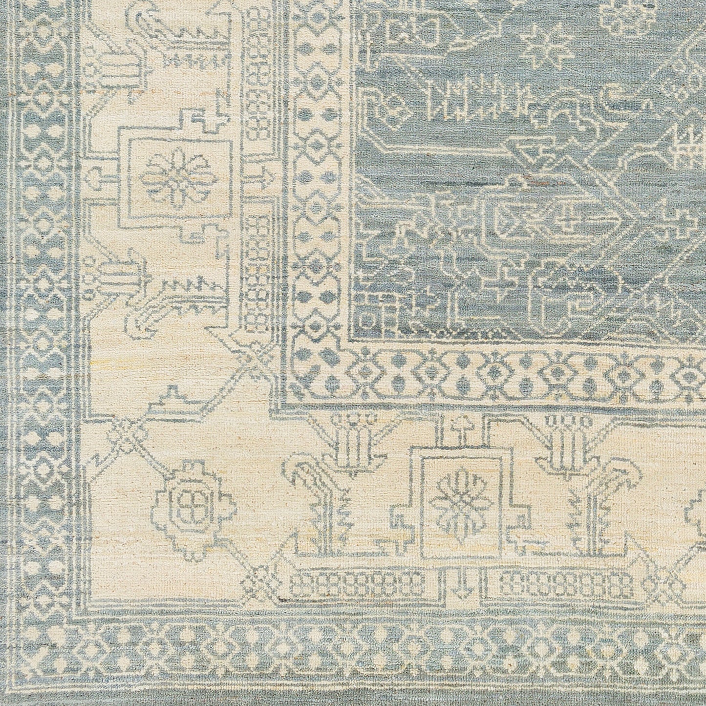 Alfombra decorativa de lana hecha a mano Bala BAA-5000 de 2' x 3'