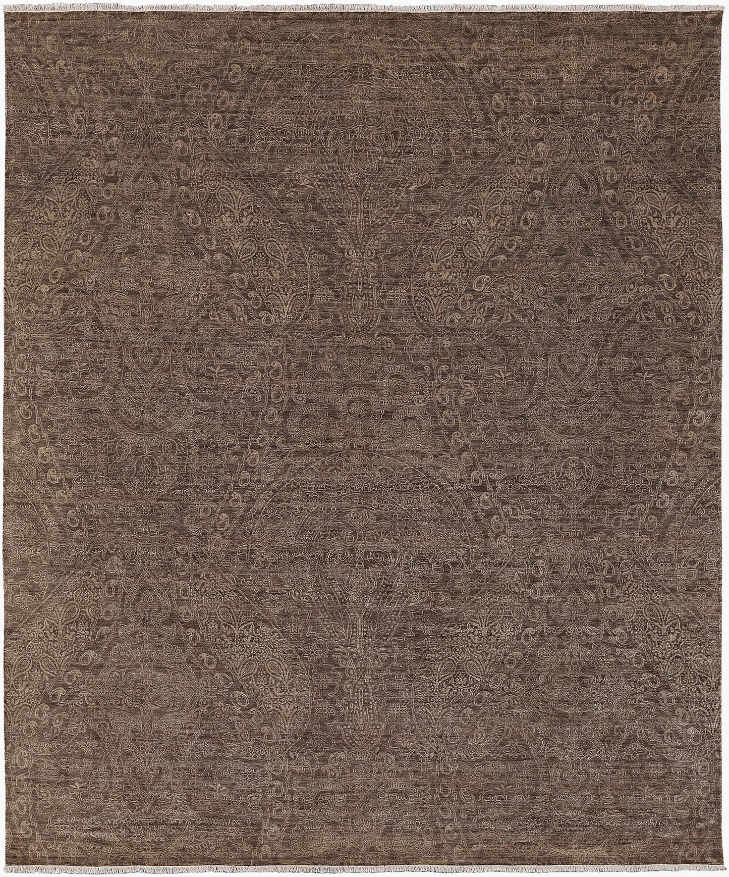 Bayburt BAY-1753 2' x 3' Handmade Silk Accent Rug