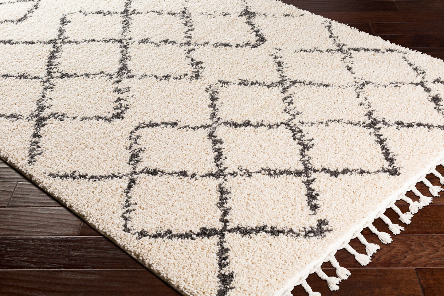 Berber Shag BBE-2300 8ft Square Machine Woven Area Rug