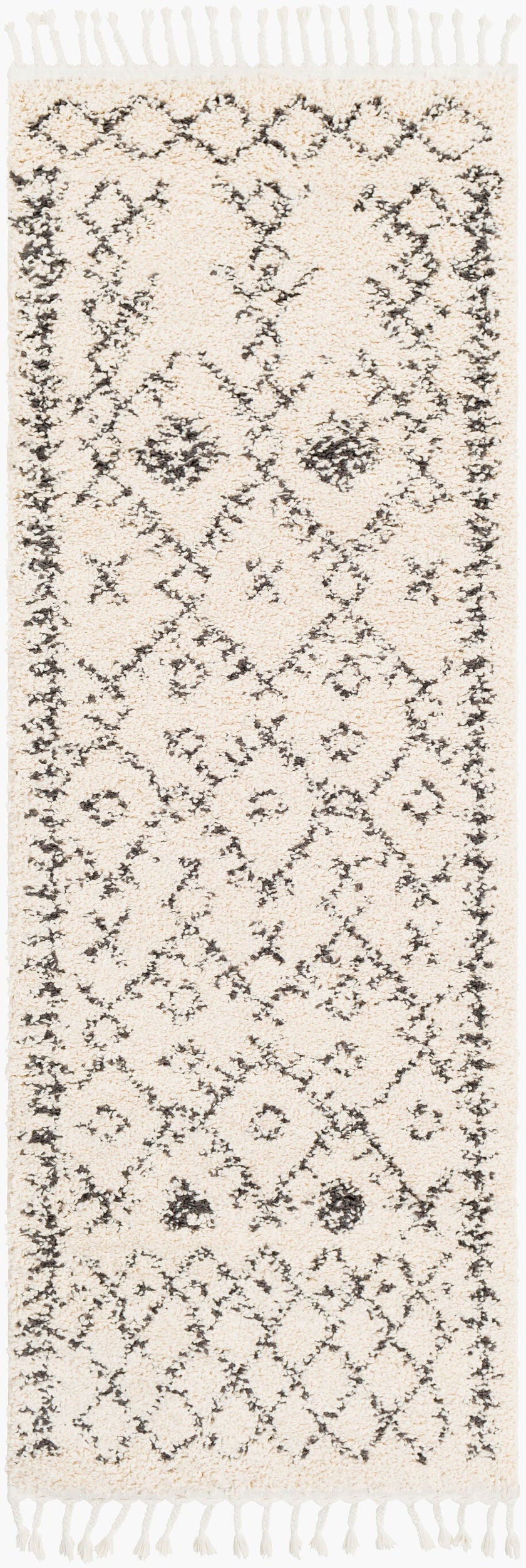 Berber Shag BBE-2302 7ft Runner Machine Woven Runner Rug