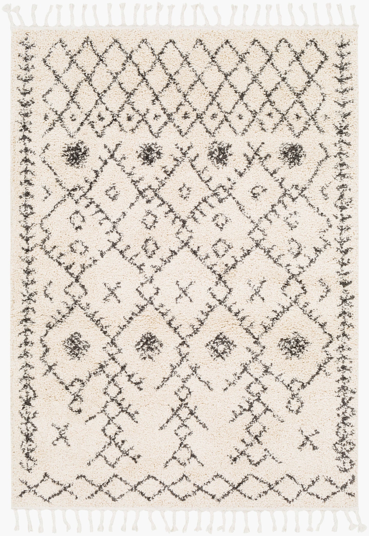 Berber Shag BBE-2302 3'11" x 5'7" Machine Woven Accent Rug