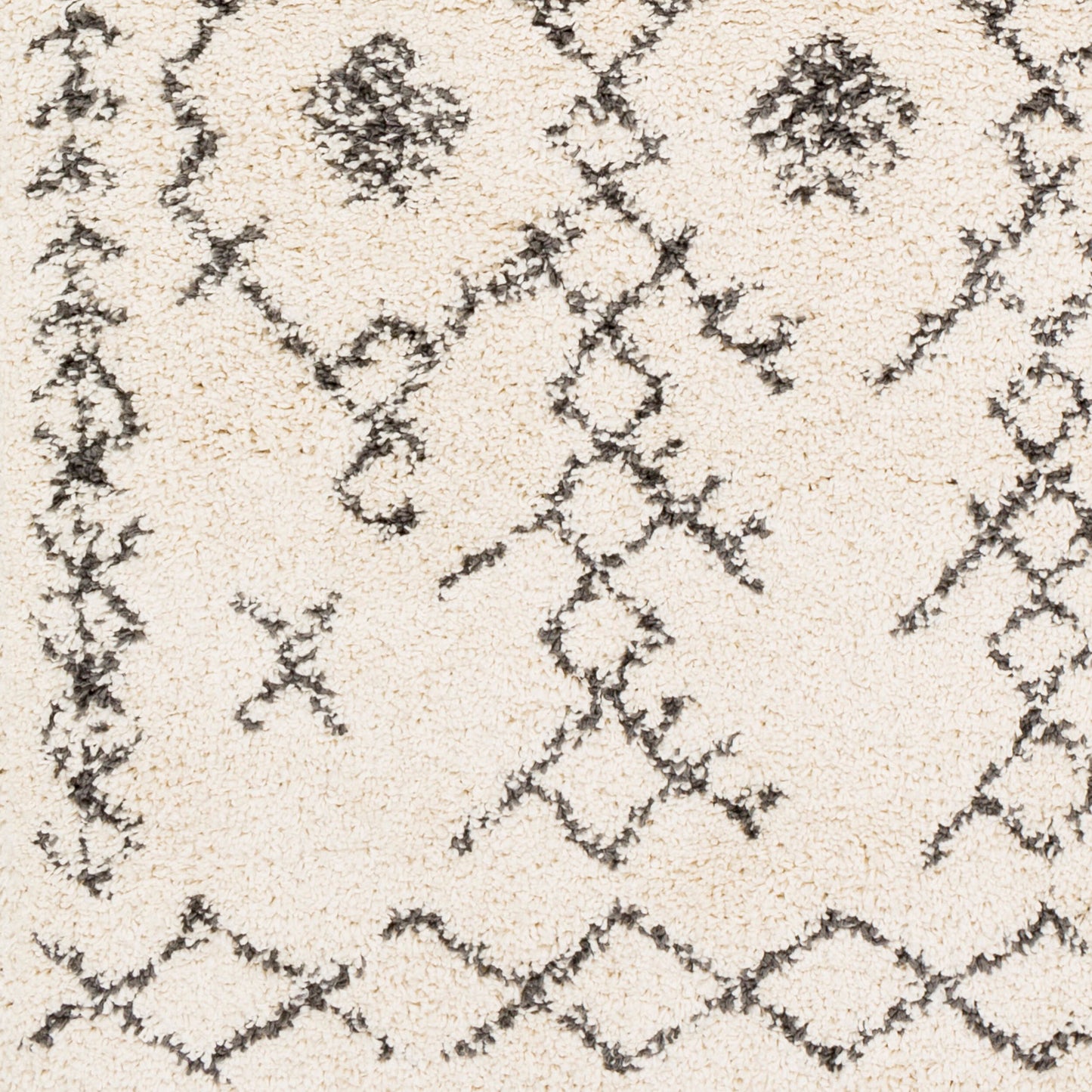 Berber Shag BBE-2302 8ft Square Machine Woven Area Rug