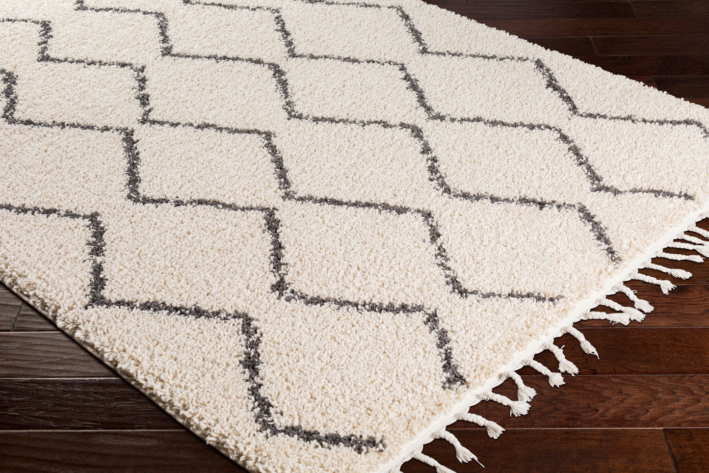 Berber Shag BBE-2303 8ft Square Machine Woven Area Rug