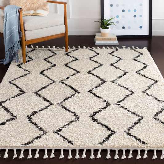 Berber Shag BBE-2303 8ft Square Machine Woven Area Rug