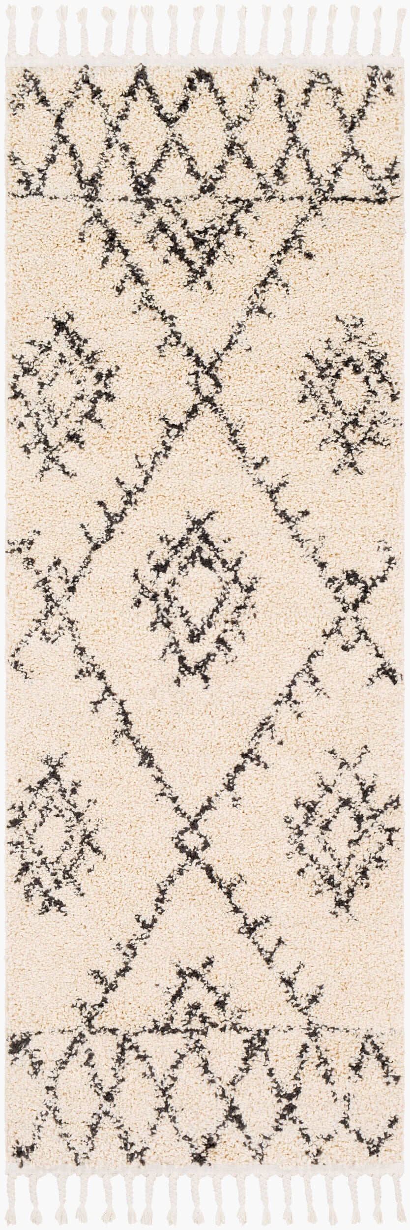 Berber Shag BBE-2305 7ft Runner Machine Woven Runner Rug