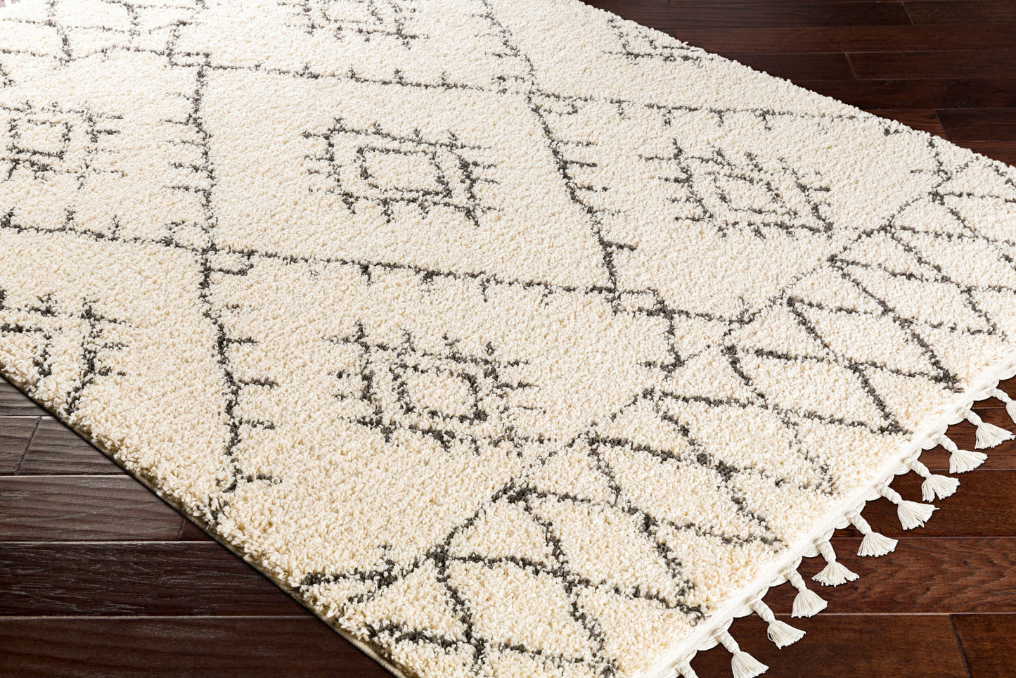 Berber Shag BBE-2305 7ft Runner Machine Woven Runner Rug