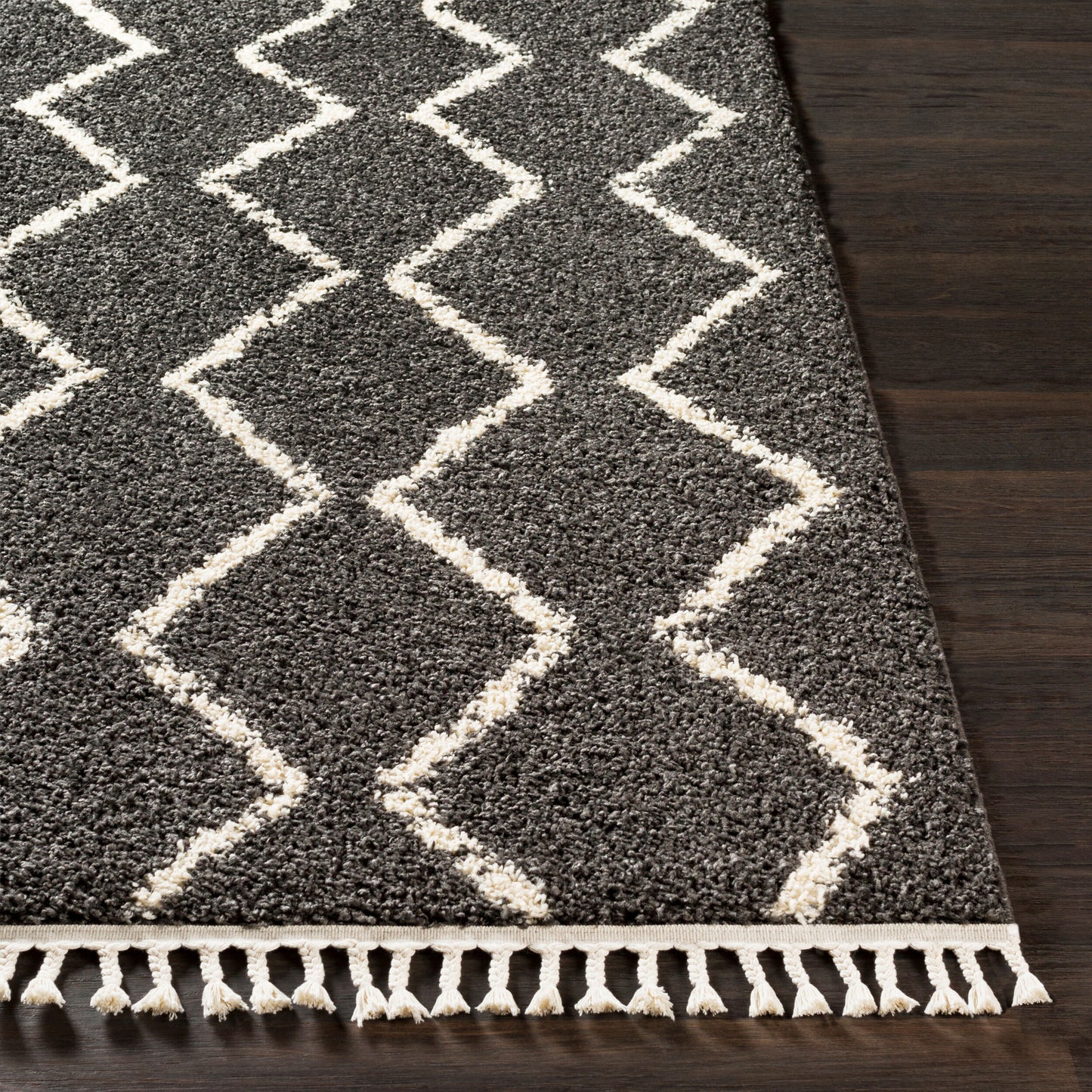 Berber Shag BBE-2306 7ft Runner Machine Woven Runner Rug
