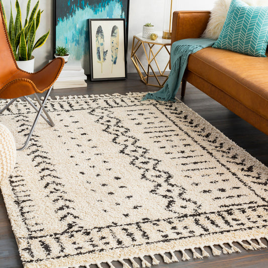 Berber Shag BBE-2311 9' x 12' Machine Woven Area Rug