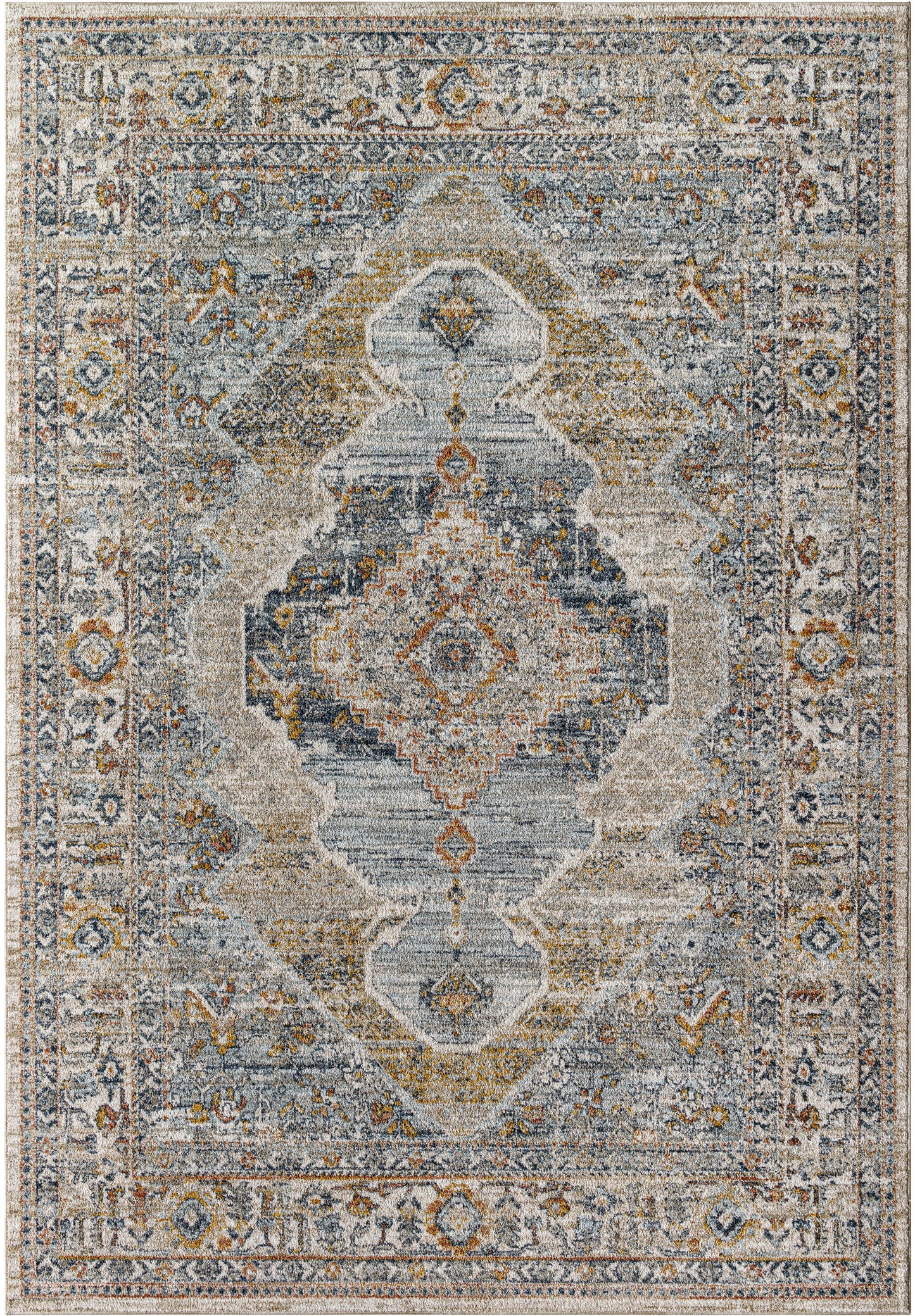 Beckham BCM-2305 7ft Runner Machine Woven Runner Rug
