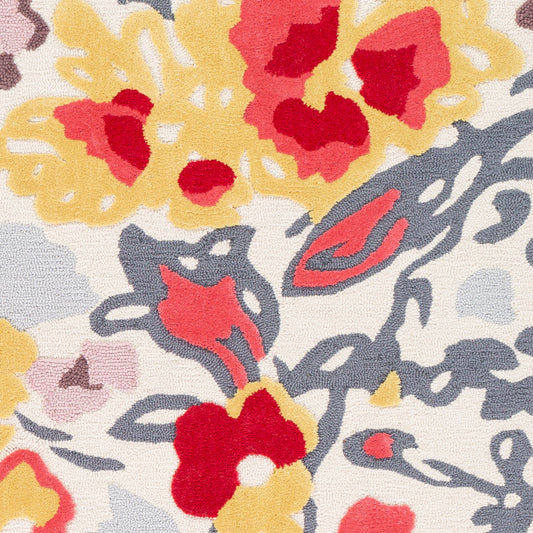 Alfombra decorativa hecha a mano Botanical BCN-1001 de 2' x 3'