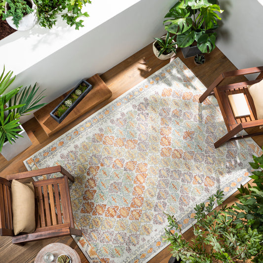 Alfombra tejida a máquina para interior y exterior Bodrum BDM-2316 de 1,52 m x 2,13 m