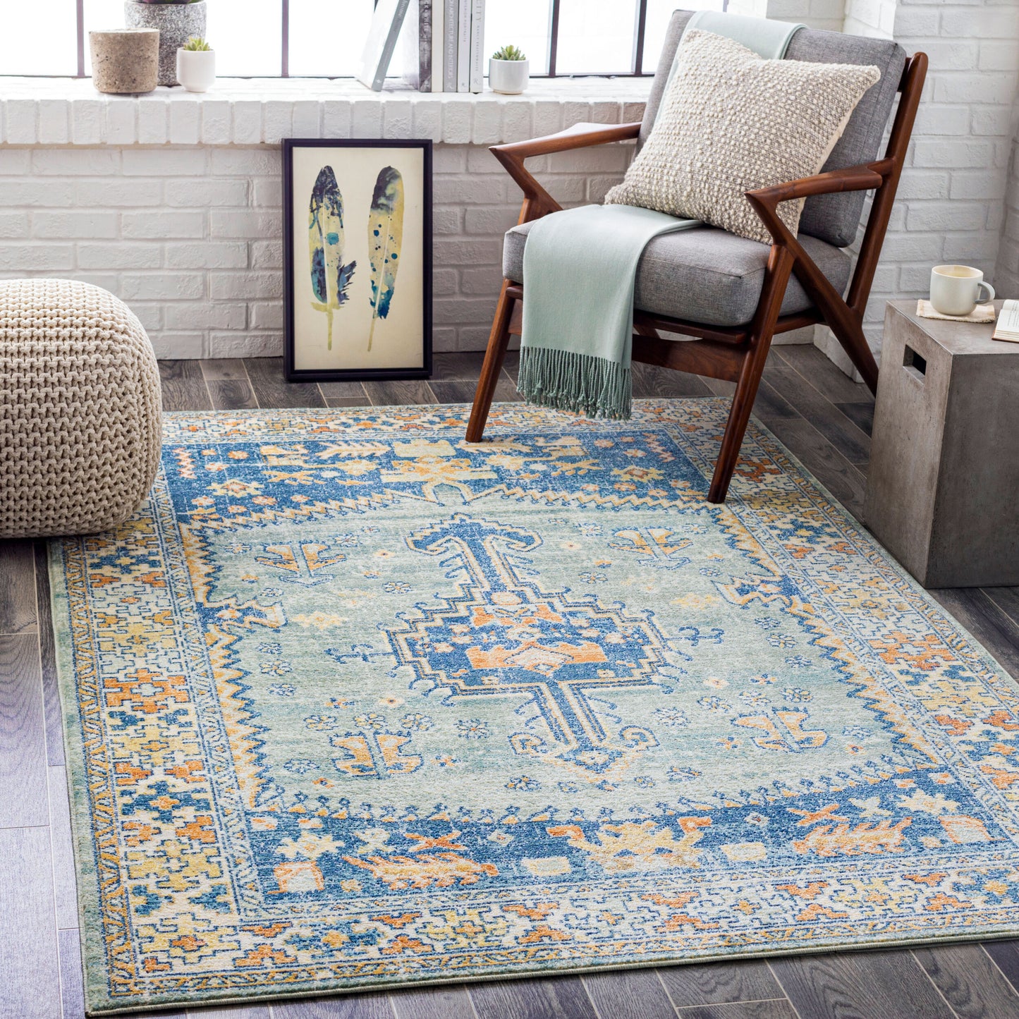 Bodrum BDM-2333 8' x 10' Machine Woven Indoor/Outdoor Area Rug