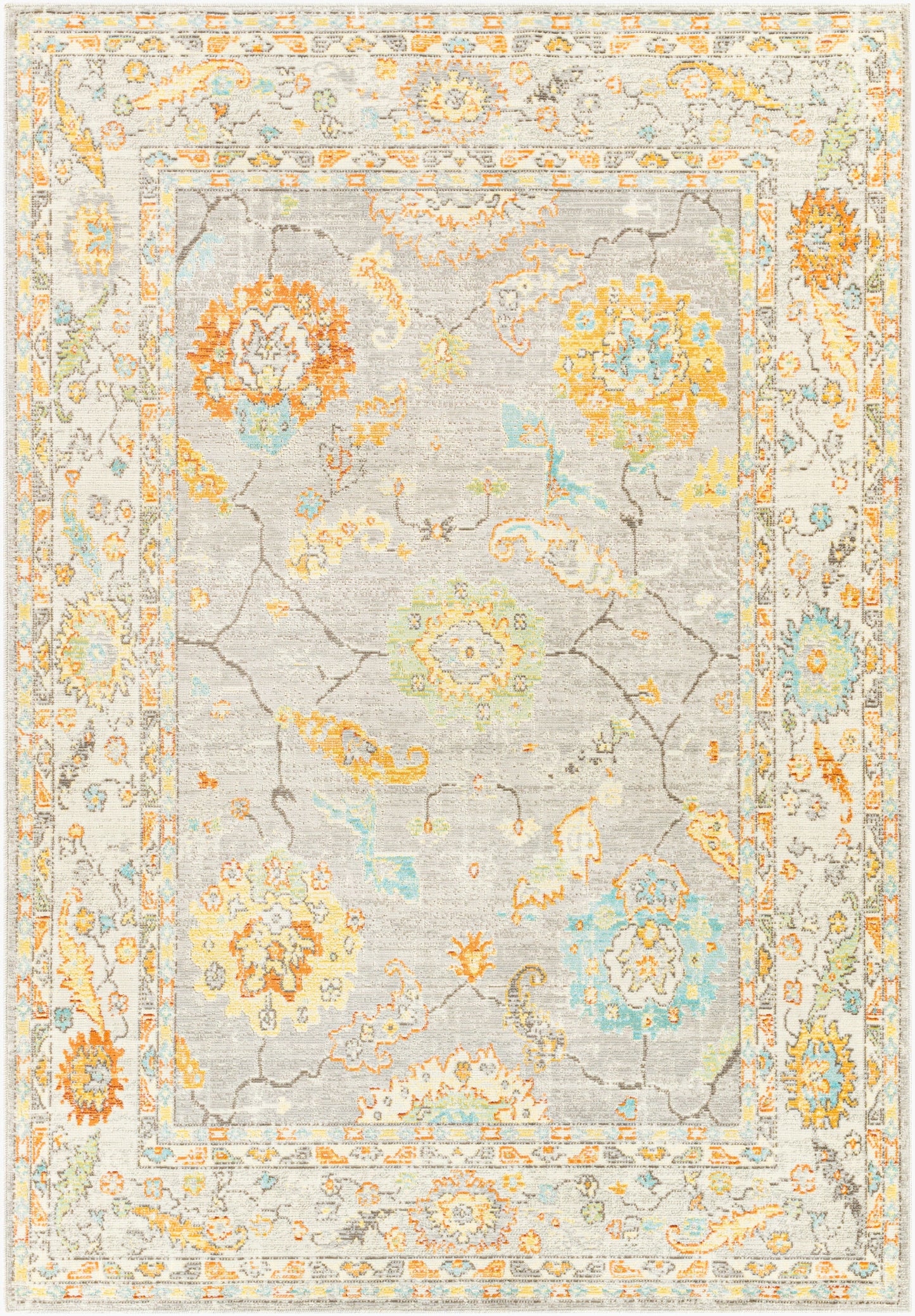 Bodrum BDM-2339 5' x 7' Machine Woven Indoor/Outdoor Area Rug