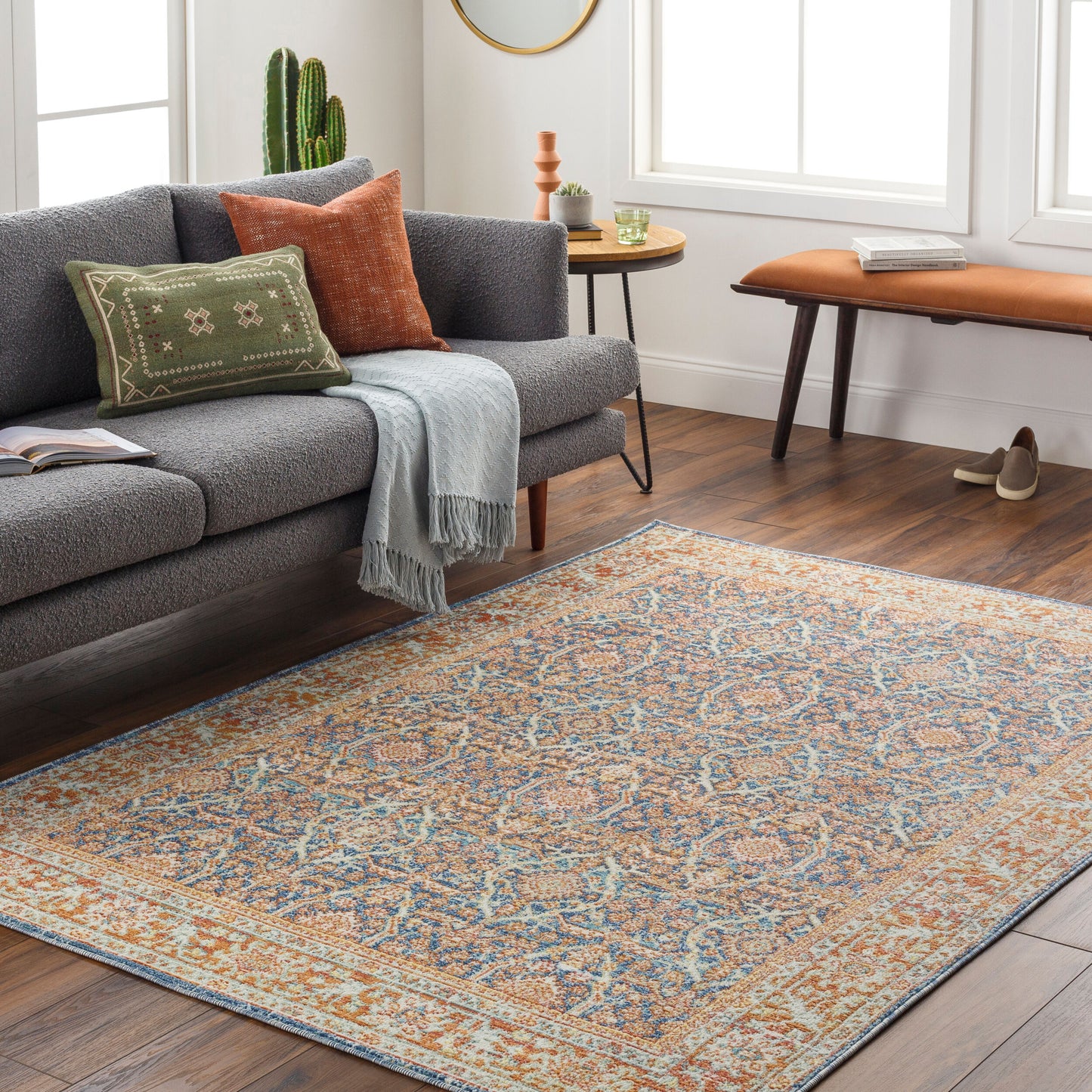 Bodrum BDM-2348 9' x 12' Machine Woven Indoor/Outdoor Area Rug