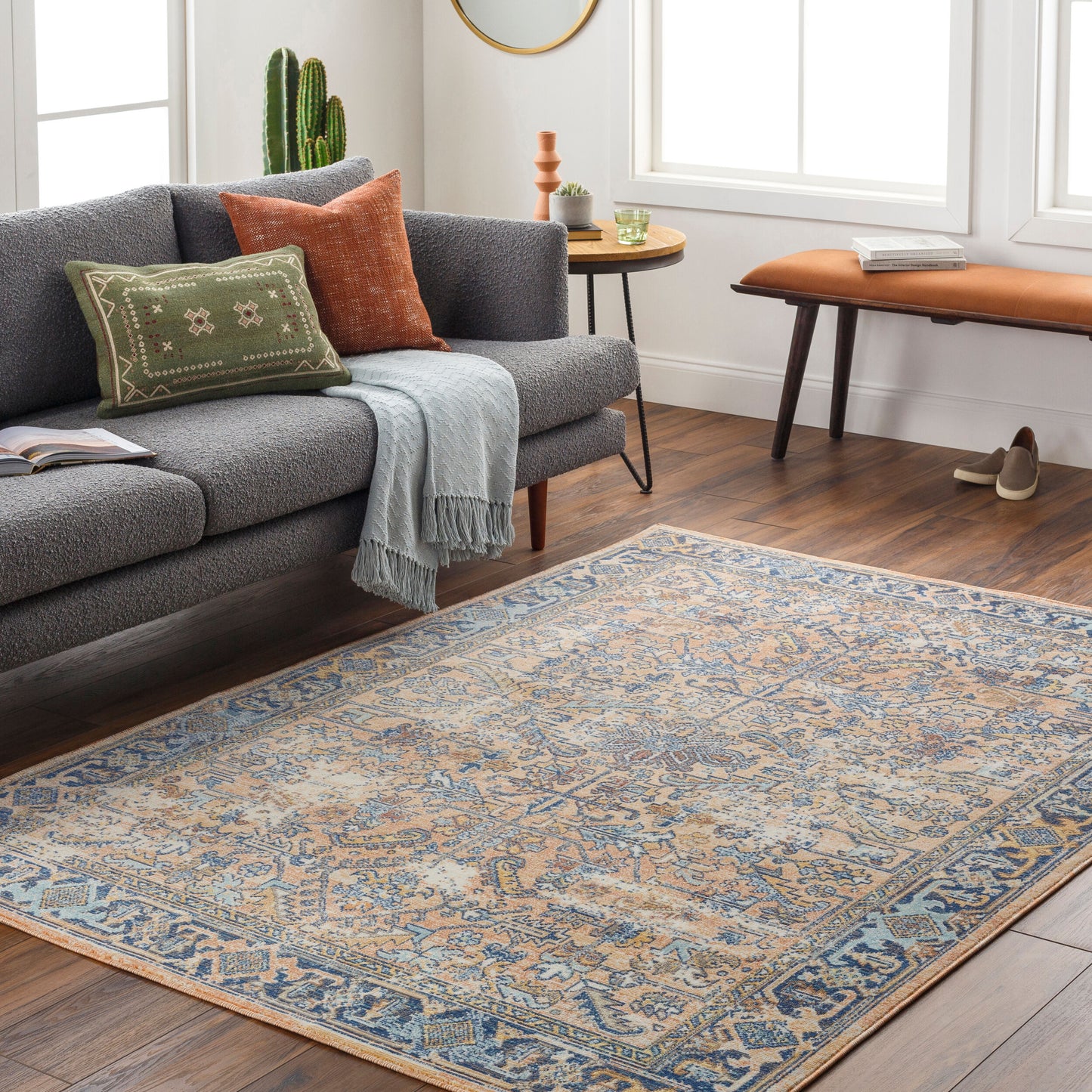 Bodrum BDM-2351 8' x 10' Machine Woven Indoor/Outdoor Area Rug