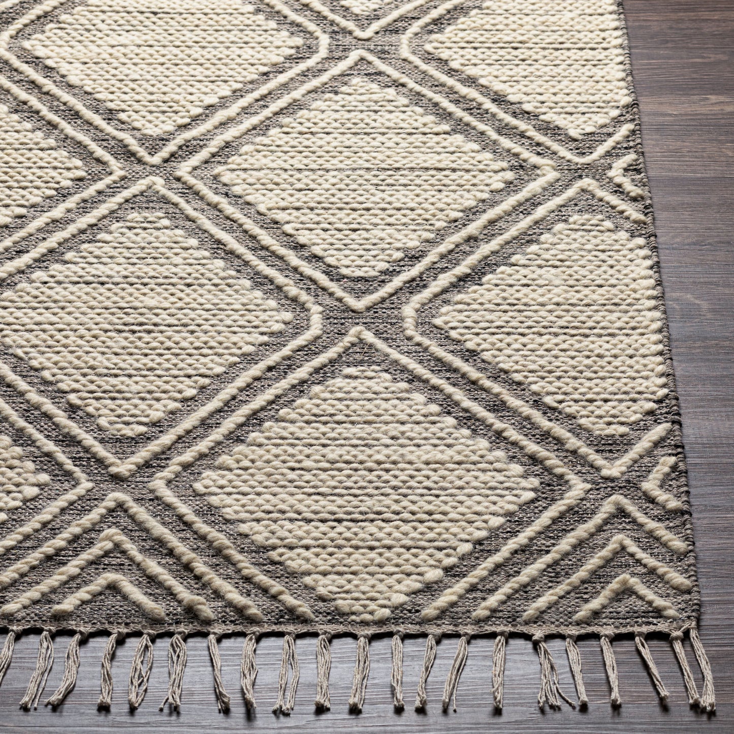 Alfombra decorativa beduina BDO-2314 de 90 x 150 cm, hecha a mano