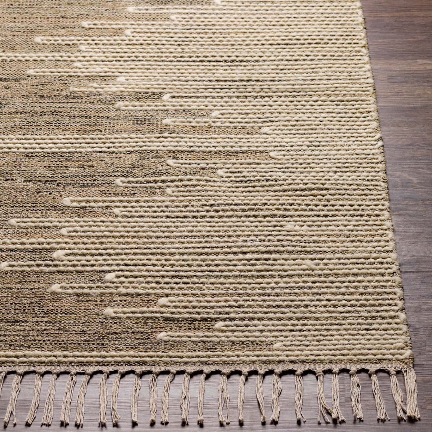 Alfombra decorativa beduina BDO-2322 de 90 x 150 cm, hecha a mano