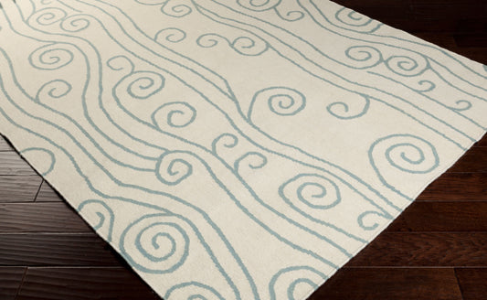 Alfombra de lana hecha a mano Boardwalk BDW-4005 de 2,4 m