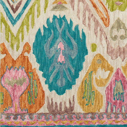 Alfombra decorativa de lana hecha a mano Bonifate BFT-1015 de 2' x 3'