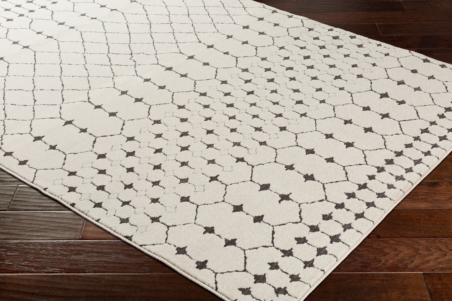 Bahar BHR-2312 6ft Square Machine Woven Area Rug