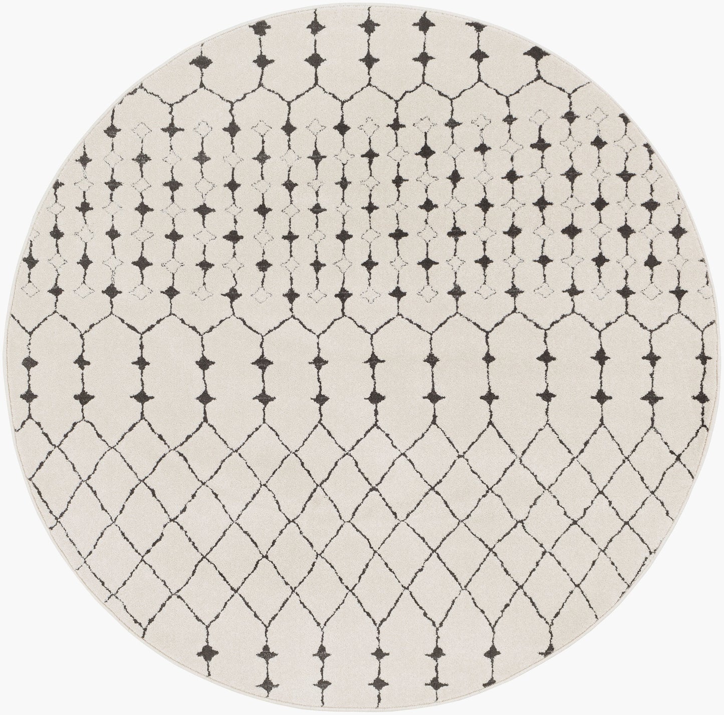 Bahar BHR-2312 5ft Round Machine Woven Area Rug