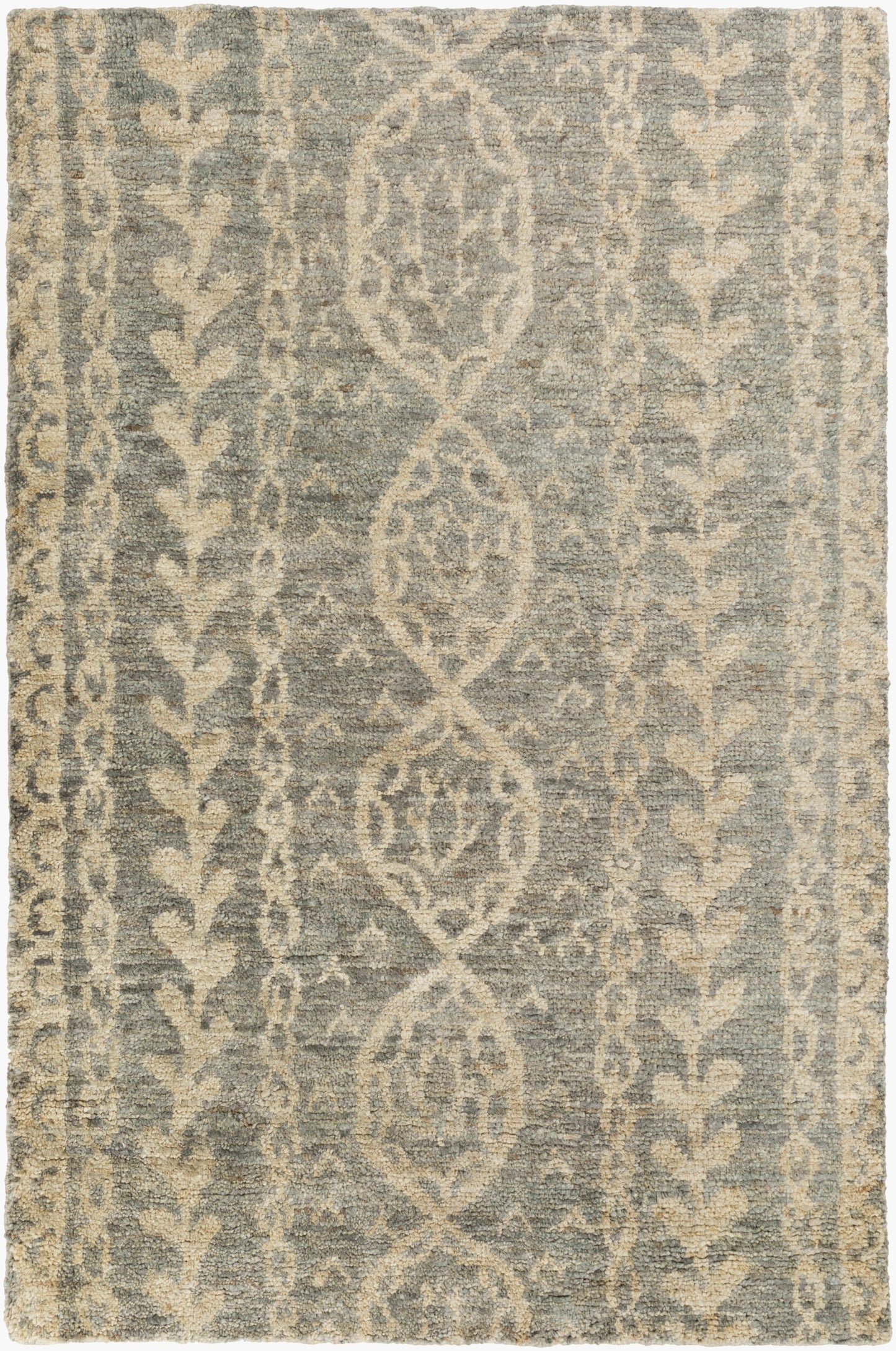 Alfombra decorativa de yute hecha a mano Bjorn BJR-1001 de 2' x 3'