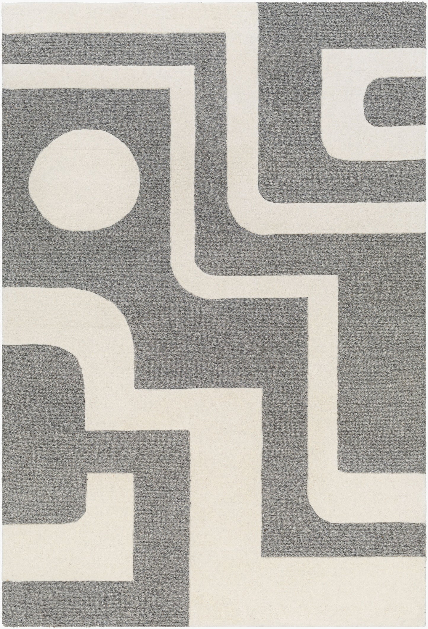 Brook BKO-2302 2' x 3' Handmade Wool Accent Rug