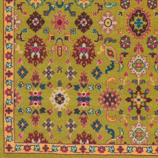 Alfombra decorativa tejida a máquina Bukhara BKR-1000 de 2' x 3'