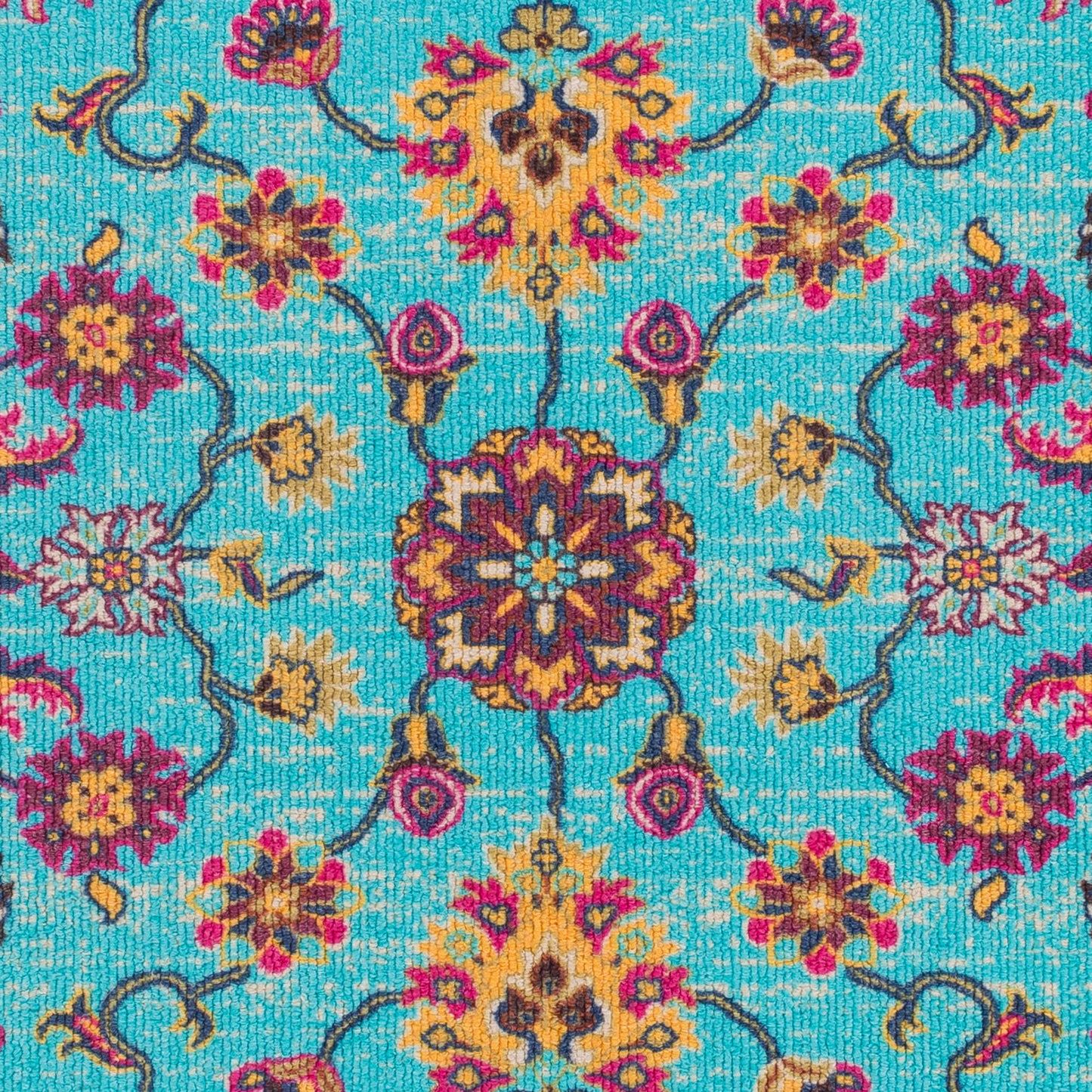 Alfombra decorativa tejida a máquina Bukhara BKR-1007 de 2' x 3'