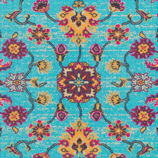 Alfombra decorativa tejida a máquina Bukhara BKR-1007 de 2' x 3'