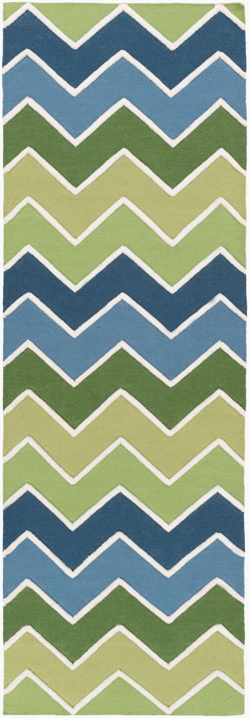Blox BLX-9001 8ft Runner Handmade Wool Runner Rug